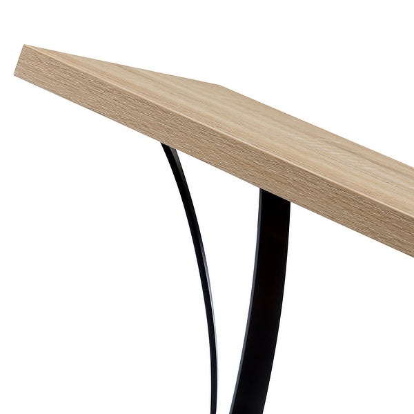 Contemporary Console Table with Metal Base