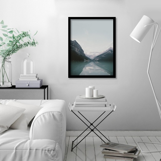 Americanflat Landscape Mountain By Tanya Shumkina Black Frame Wall Art