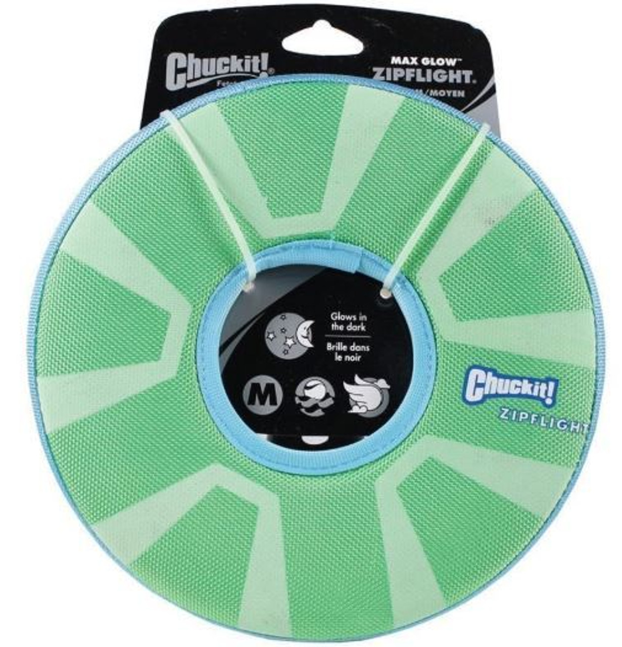 Chuckit! Zipflight Max Glow Dog Toy， Medium