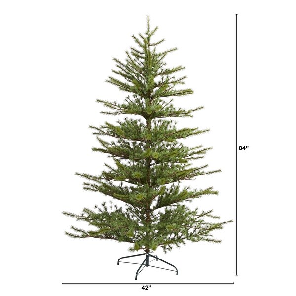 7' Vancouver Mountain Pine Christmas Tree with 374 Branches