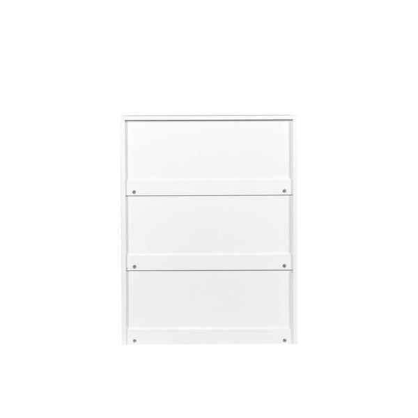 Shoe Cabinet with 2 Flip Drawers for Entryway， Modern Shoe Storage Cabinet with Mirror， Freestanding Shoe Rack Storage Organizer - - 37720609