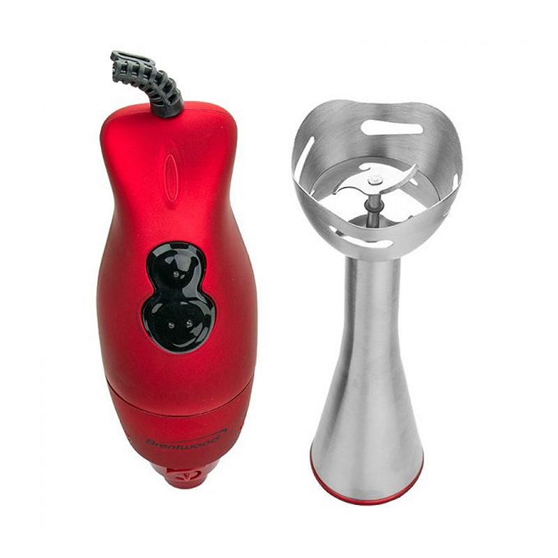 Brentwood 2-SPEED HAND BLENDER - RED Soft Grip Handle