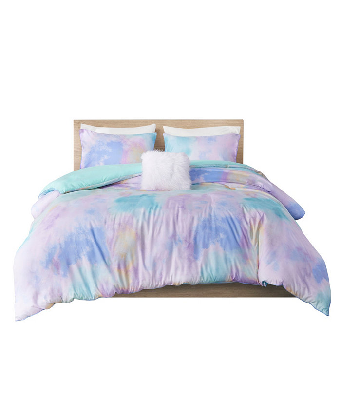 Intelligent Design Cassiopeia Watercolor Tie Dye 3-Pc. Duvet Cover Set  Twin Twin XL