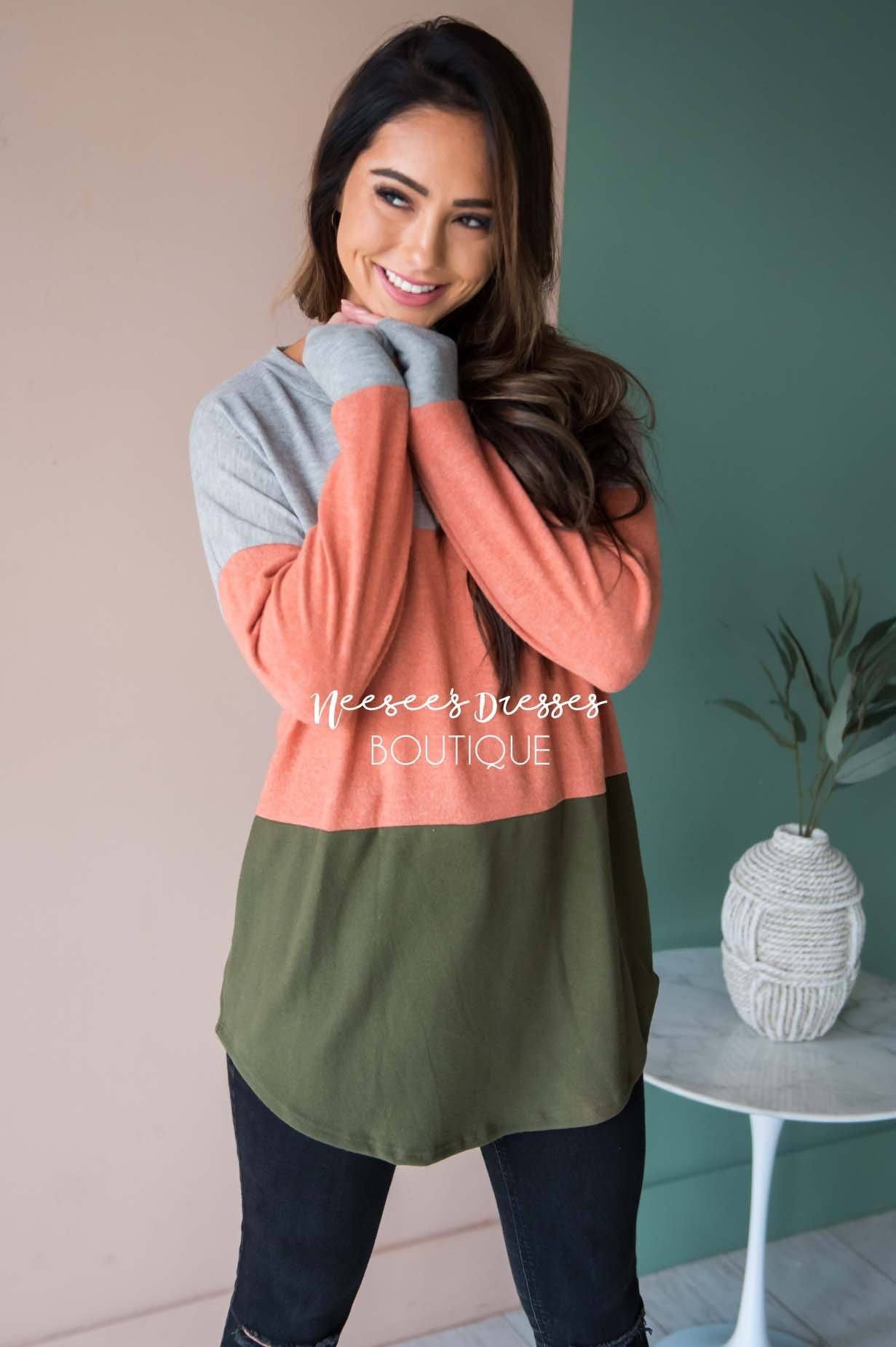 Darling Be Mine Color Block Sweater