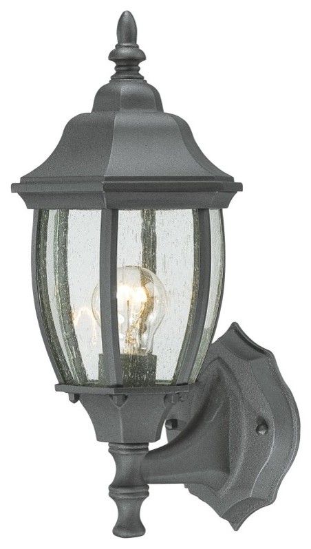 Thomas Lighting SL92237 Covington Wall Lantern Black 1X100W 120   Traditional   Outdoor Wall Lights And Sconces   by Hansen Wholesale  Houzz