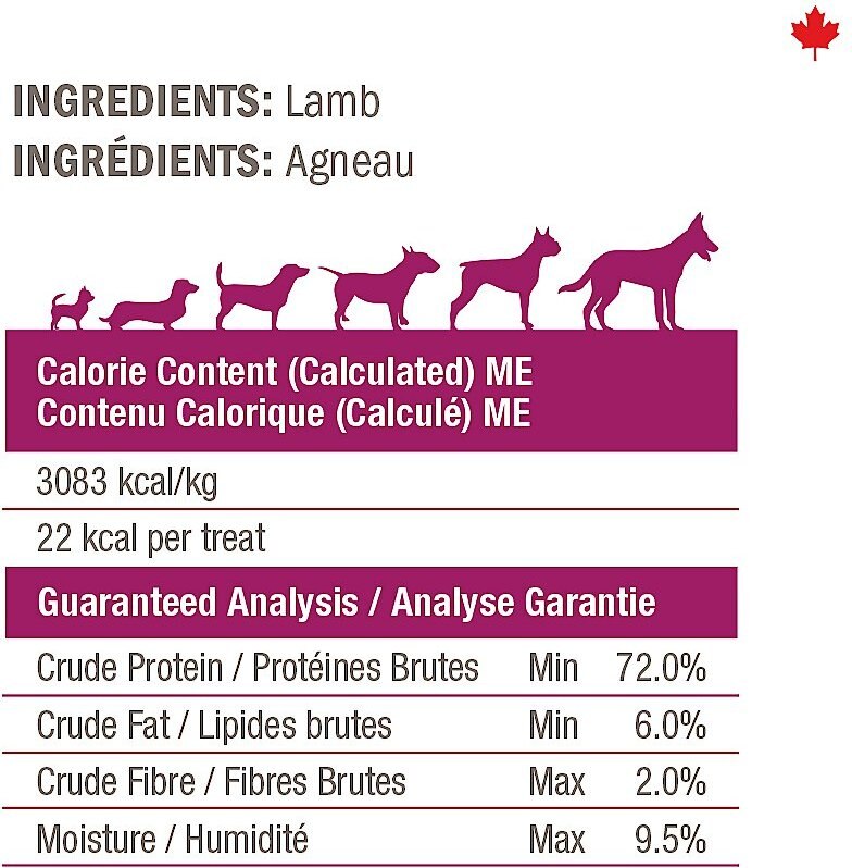 Crumps' Naturals Lamb Chops Grain-Free Dehydrated Dog Treats