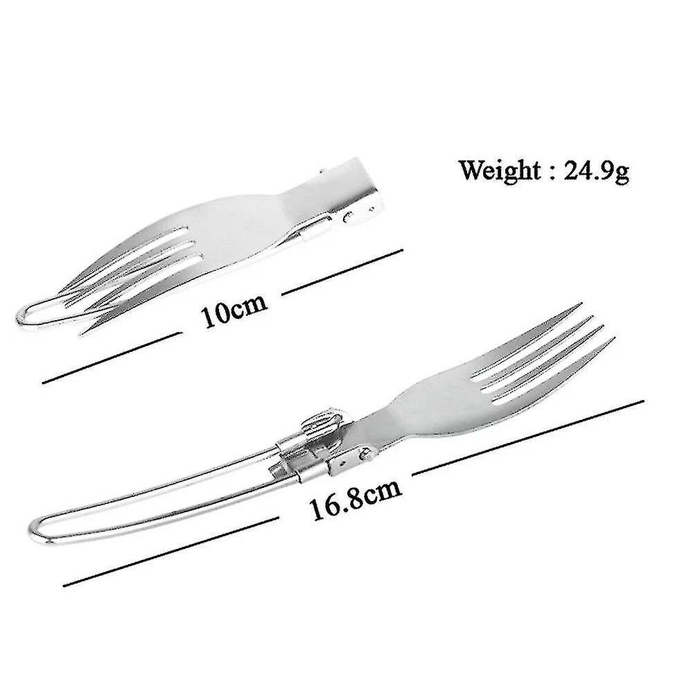 Three-piece Travel Folding Cutlery Set 304 Stainless Steel Folding Cutlery