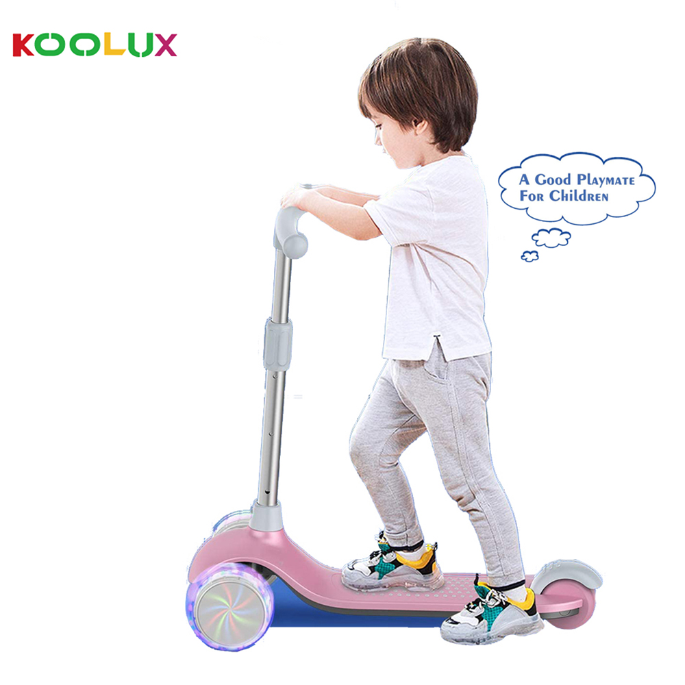 KOOLUX EU USA Baby toy walk balance bike three wheel kick scooters electric scooter for kids