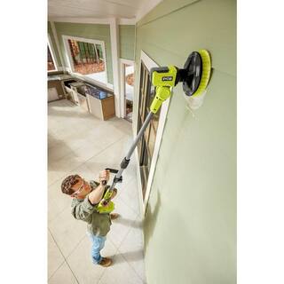 RYOBI ONE+ 18V Cordless Telescoping Power Scrubber with Cordless Handheld Sprayer (Tools Only) P4500-PSP01B