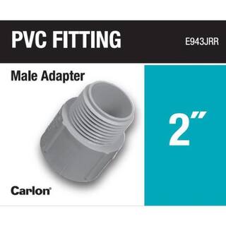 Carlon 2 in. PVC Male Adapter E943J-28-HD