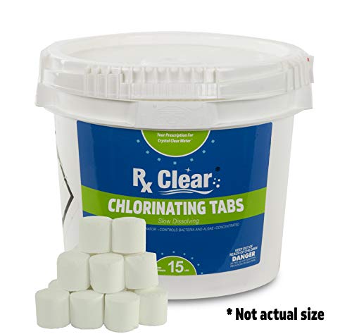 Rx Clear 1" Stabilized Chlorine Tablets | 15 lb Bucket