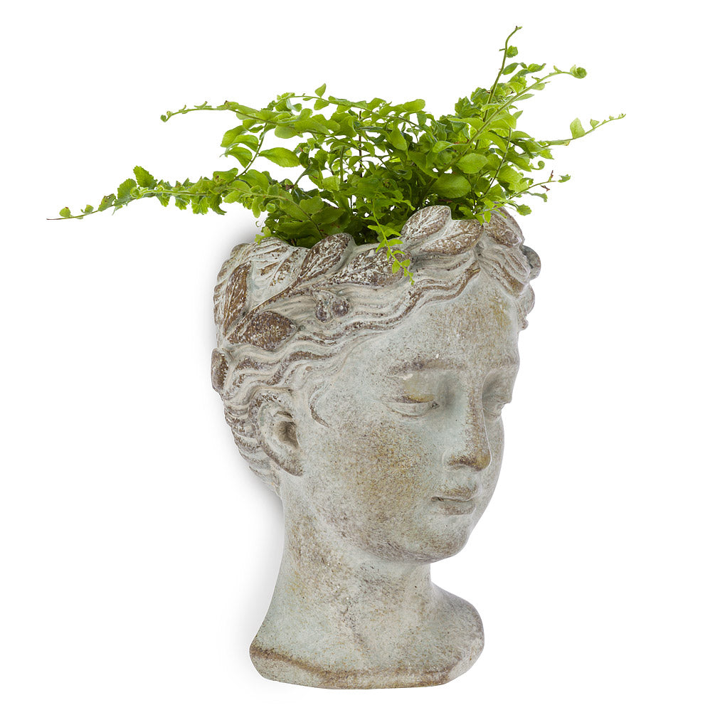 Small Woman Head Wall Planter