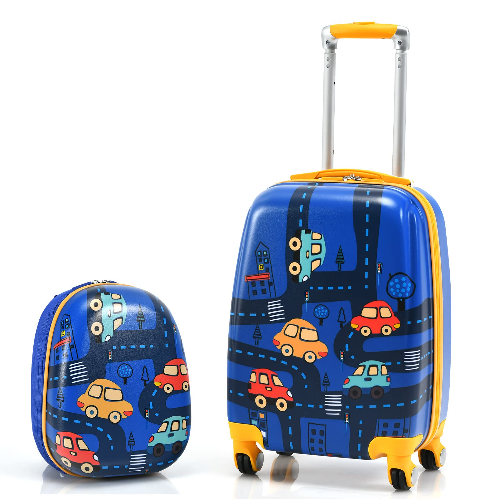 BABY JOY 2 PC Kids Carry On Luggage Set, 12