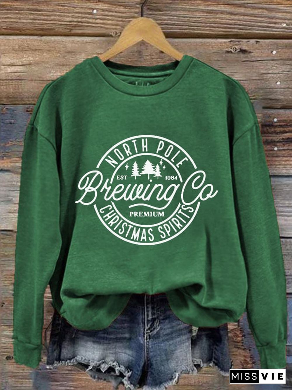 Women's North Pole Brewing Co Printed Sweatshirt