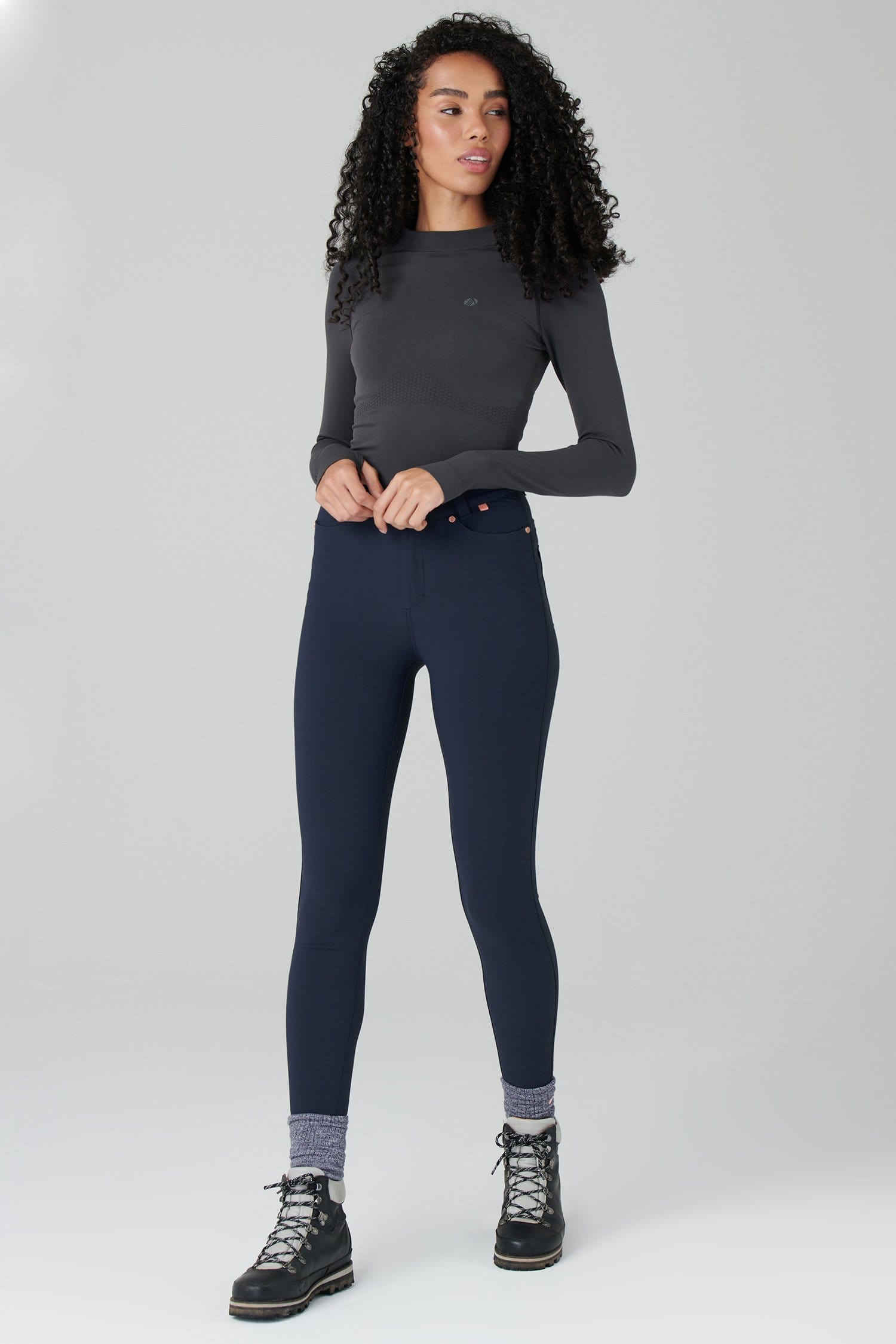 Thermal Skinny Outdoor Trousers - Deep Navy