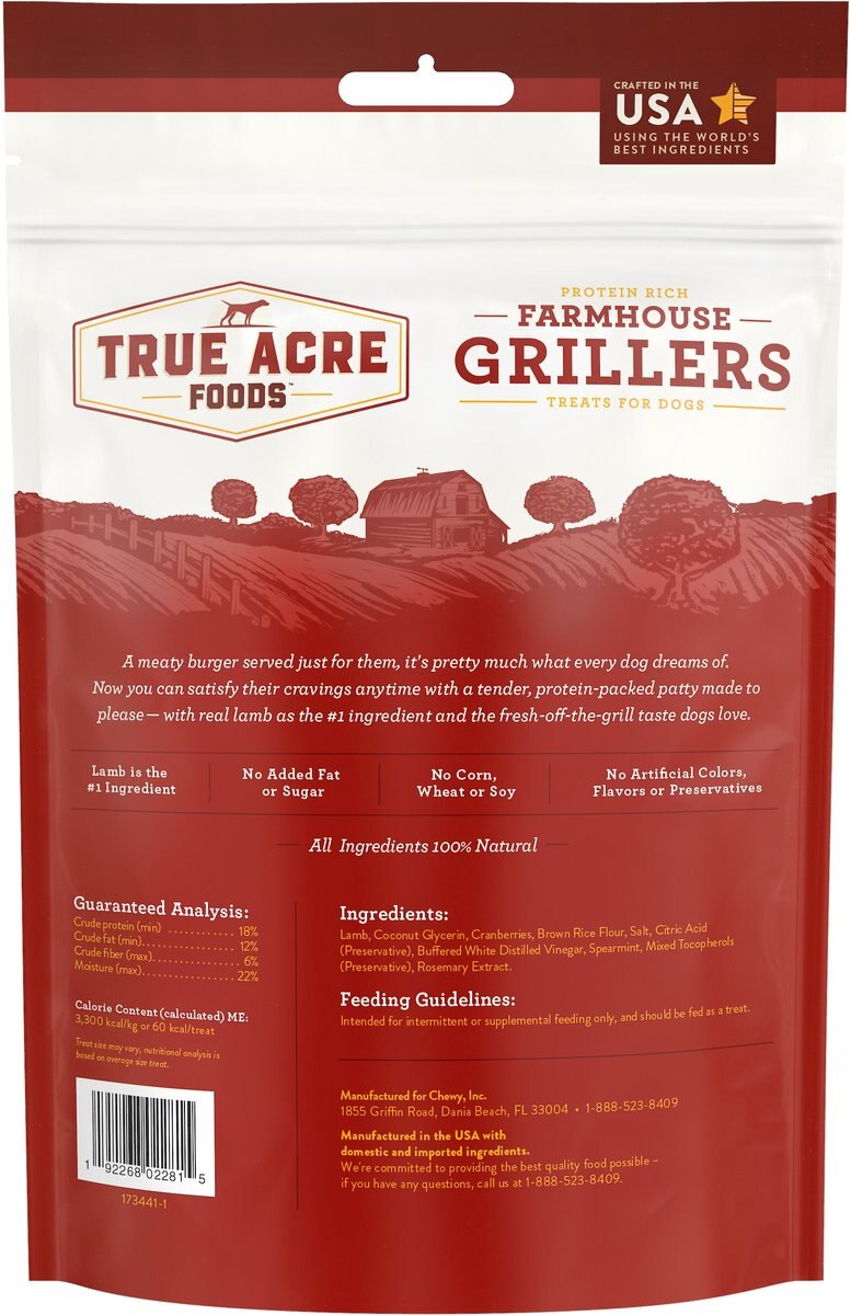 True Acre Foods Farmhouse Grillers Lamb Recipe with Cranberries