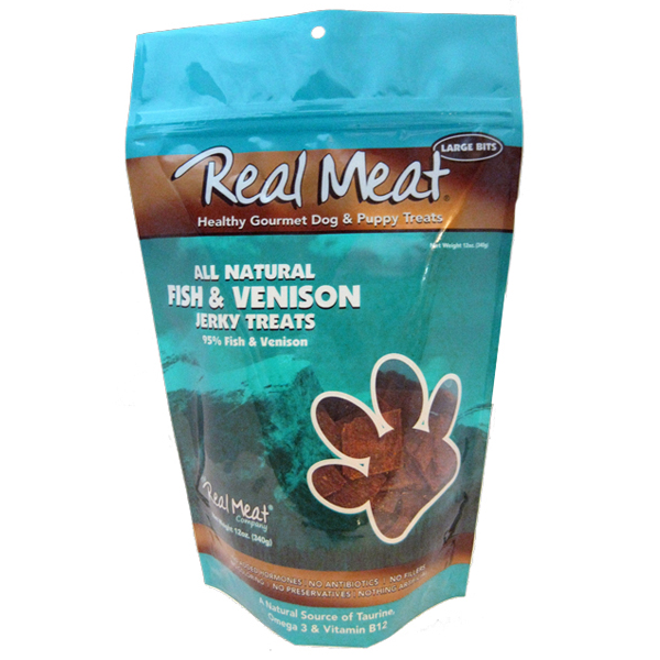 The Real Meat Company 95% Fish and Venison Jerky Bitz Dog Treats