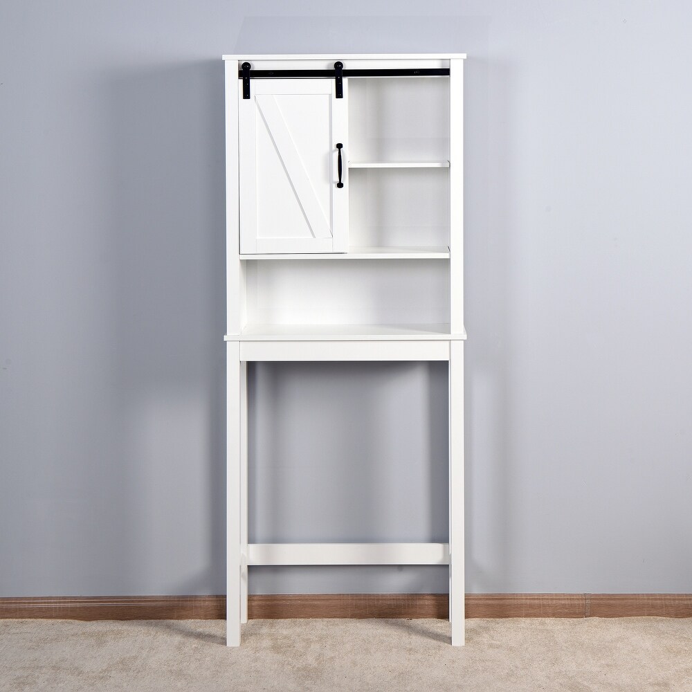 Over the Toilet Storage Cabinet Bathroom Cabinet with Adjustable Shelf