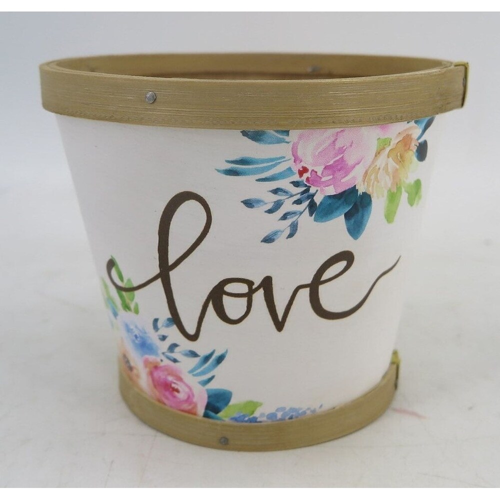 Multi color Flowers With Love Planter