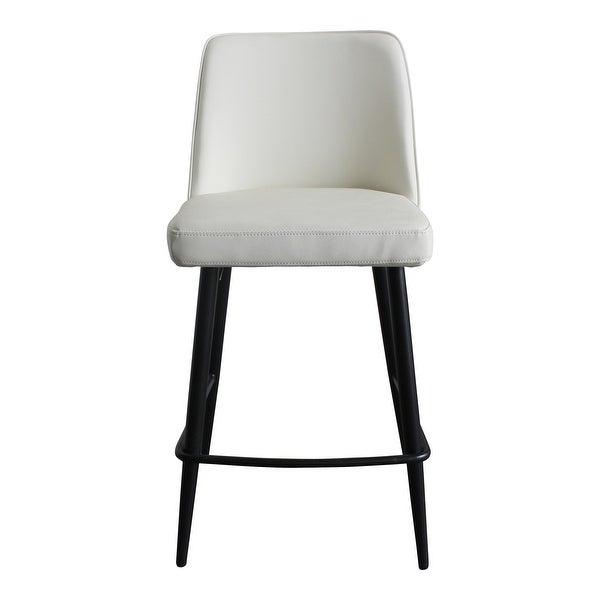 Aurelle Home Emmie Modern Faux Leather Counter Stool