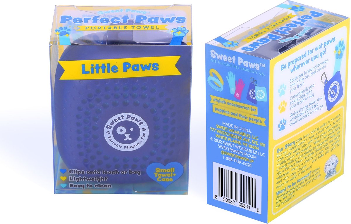 Sweet Paws Perfect Paws Portable Dog Towel