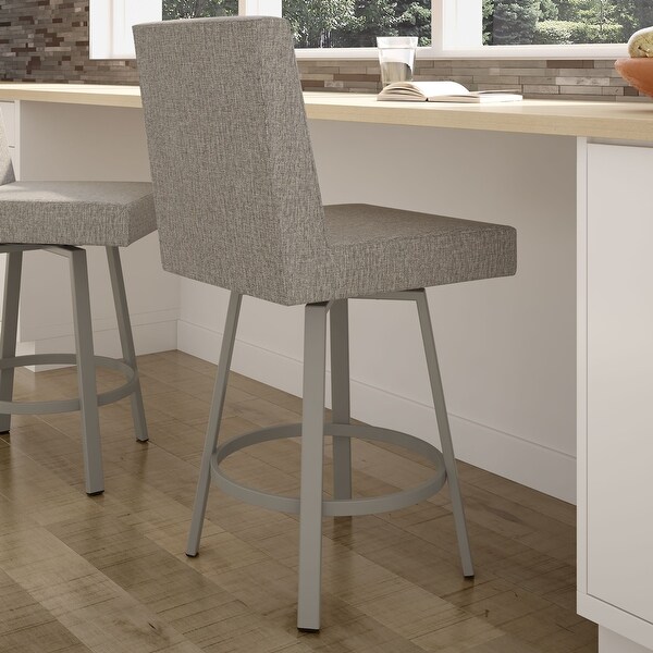 Amisco Hartman Swivel Counter and Bar Stool