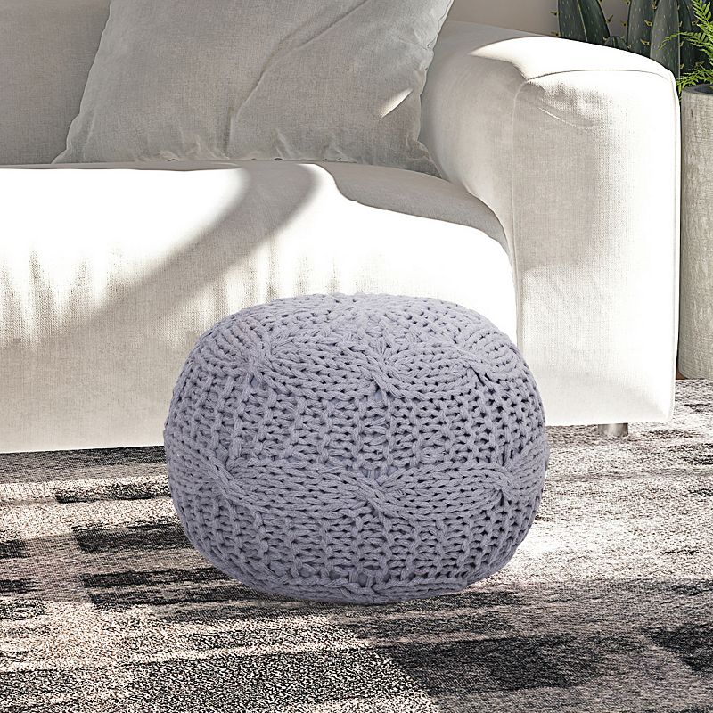 Marwa Pouf Hand Knitted