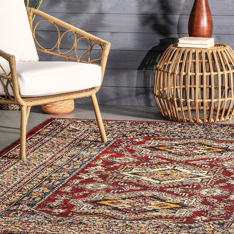 nuLoom Indoor/Outdoor Transitional Medieval Randy Area Rug