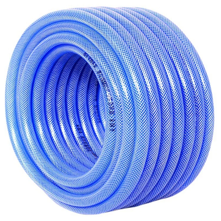 Flexible PVC Clear/Transparent Pipe PVC Fiber Braided Reinforced Water Hose Tube