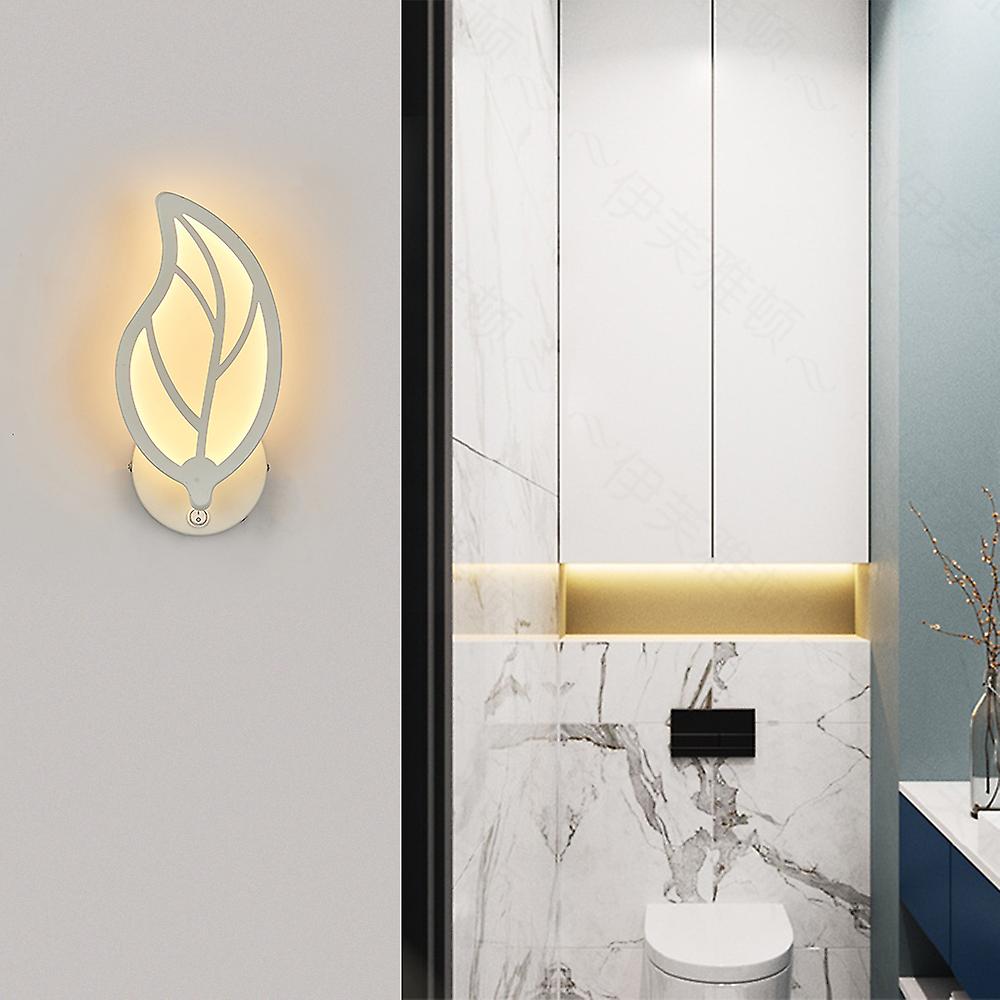 Modern Wall Lights Leds Acrylic Lamp With On/off Switch Ac85-265v 10w Warm White Indoor Sconces Lighting For Bedroom Corridor Stairs Bathroom Blue