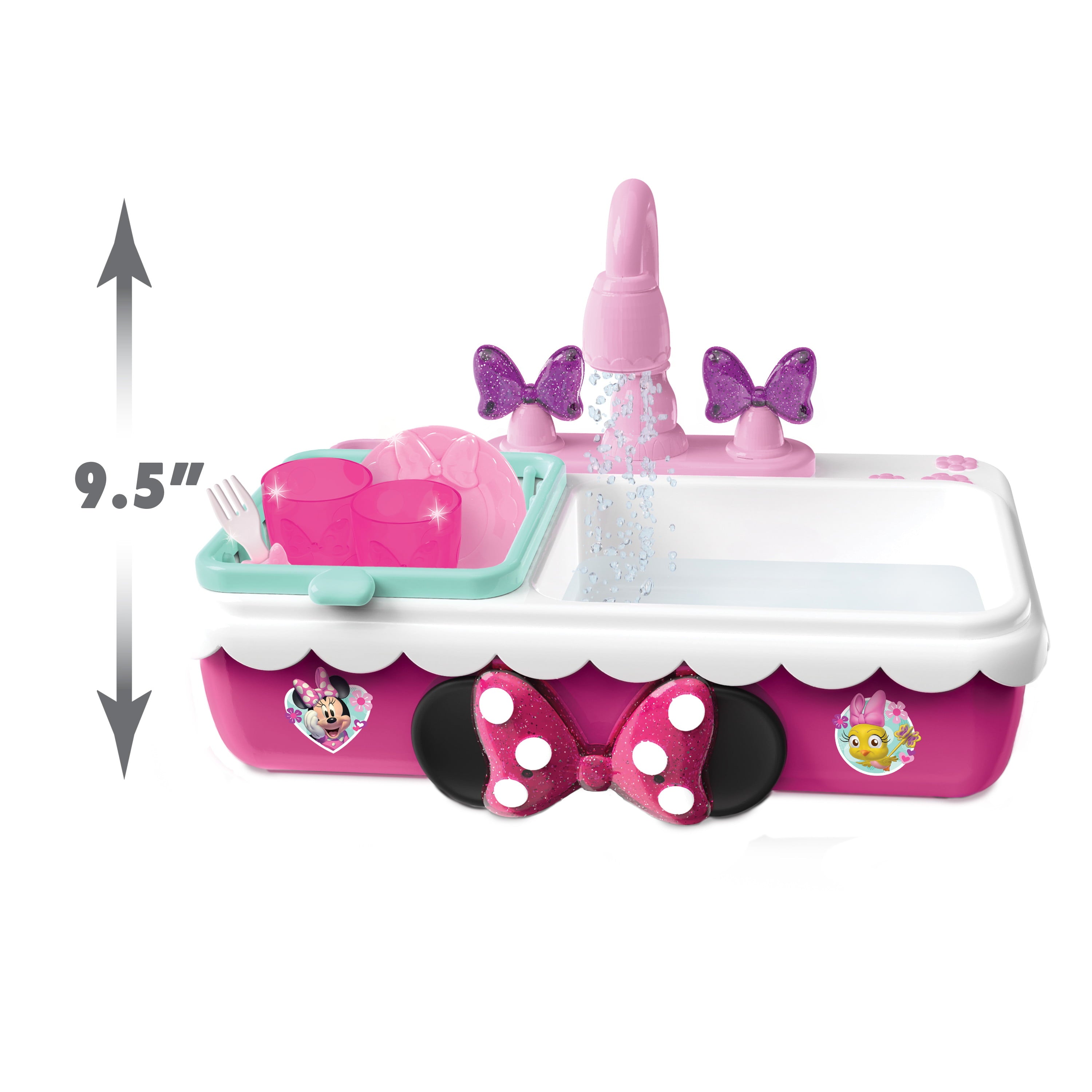 Minnie's Happy Helpers Magic Sink Set, Pretend Play Working Sink, Officially Licensed Kids Toys for Ages 3 Up, Gifts and Presents