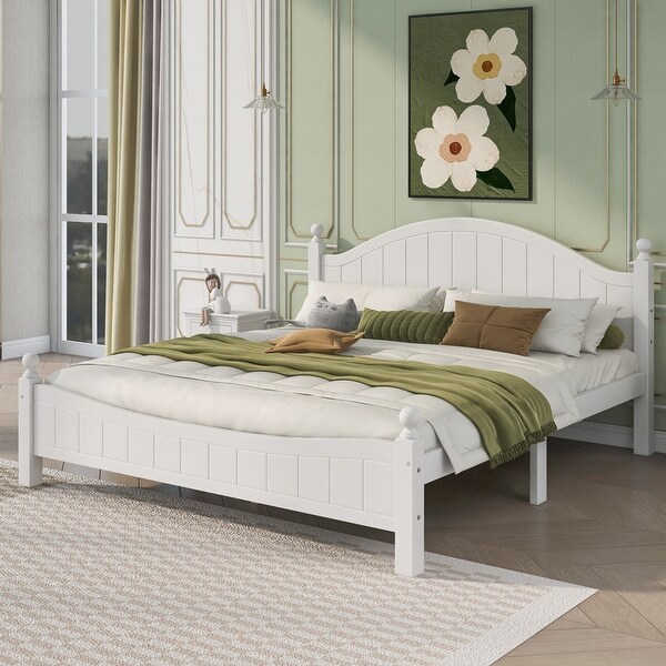 Traditional Concise Style White Bedroom Sets - - 37893687