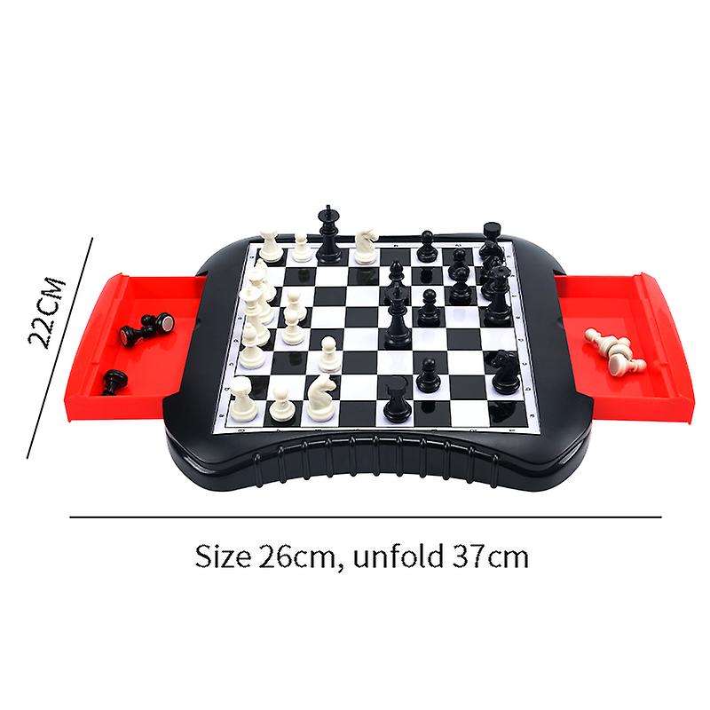 Drawer Board Magnetic Chess Children's Plastic Toys Chess Board Game Toys Over 3 Years Old