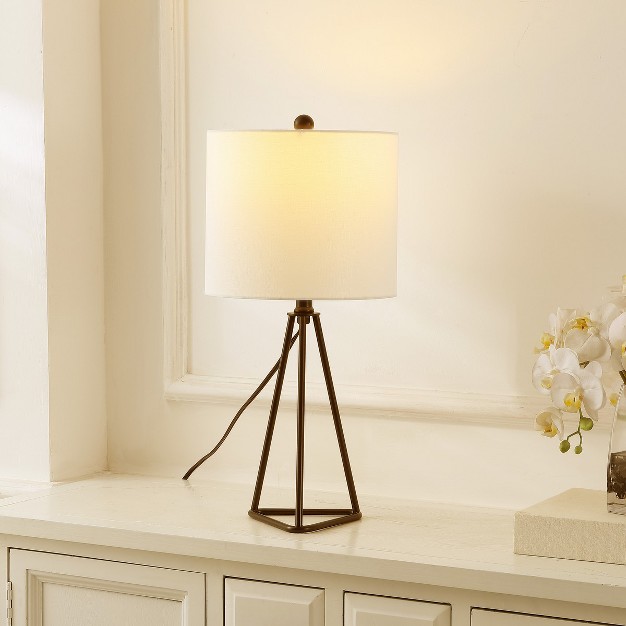 Vernelle 21 Inch Table Lamp Black Safavieh