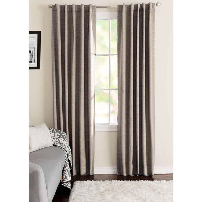 NATCO Wakefield Energy Textured Solid Blackout Window Curtain Panel