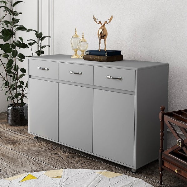 Nestfair Sideboard Cabinet with 3 Doors and 3 Drawers