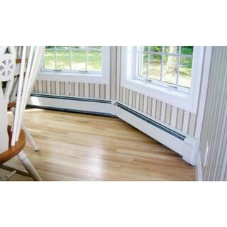 SlantFin FineLine 30 5 ft. Hydronic Baseboard with Fully Assembled Element and Enclosure in Nu White 101-401-5