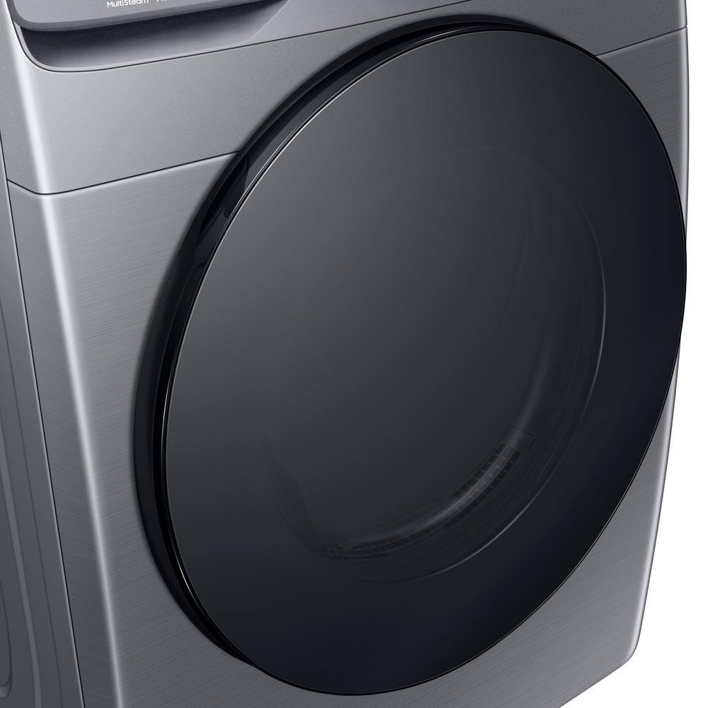  7.5 cu. ft. Smart Stackable Vented Electric Dryer with Steam Sanitize+ in Platinum DVE45B6300P