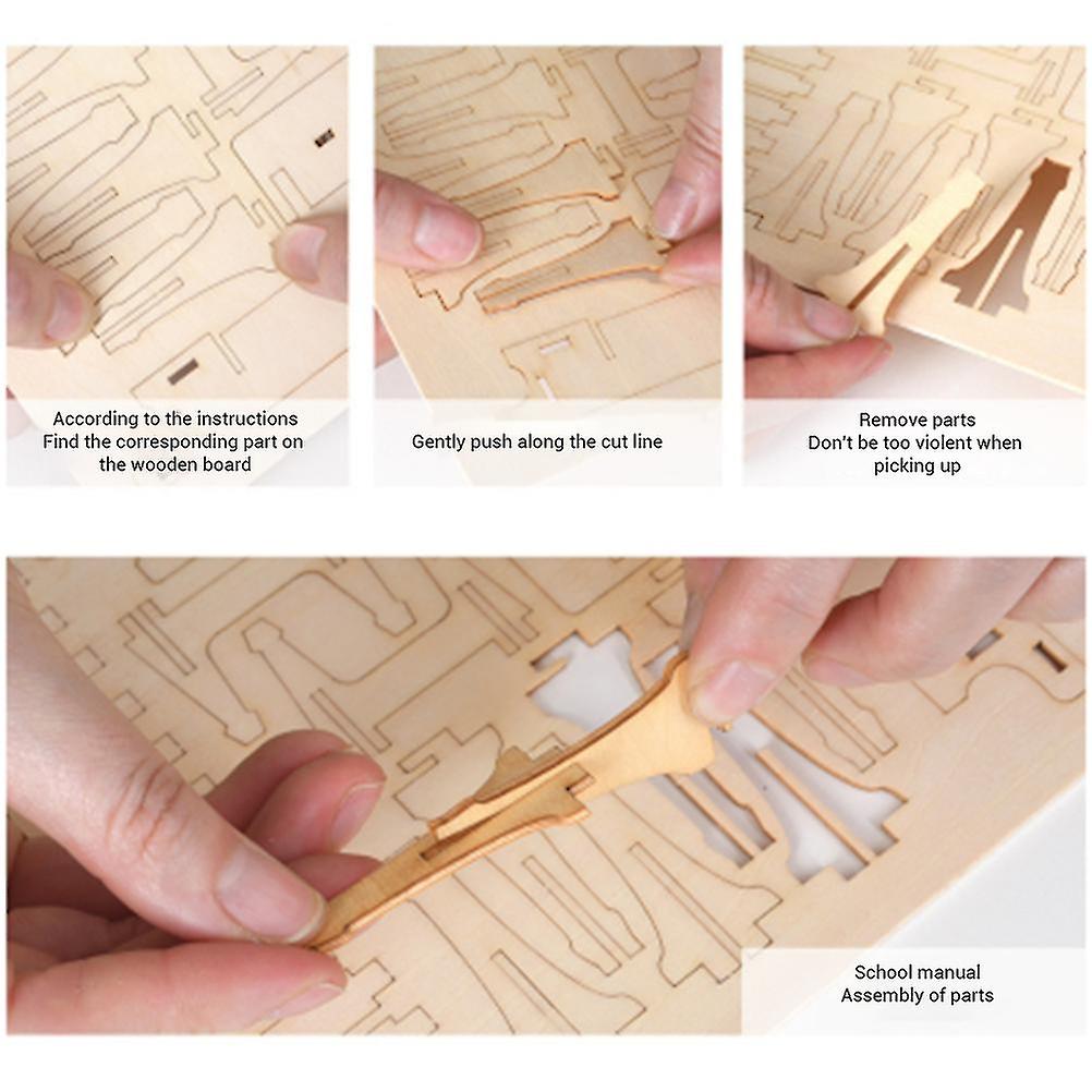 3D Wooden DIY Sailing Ship Toys Puzzle Toy Assembly Model Desk Decoration for Children Kids