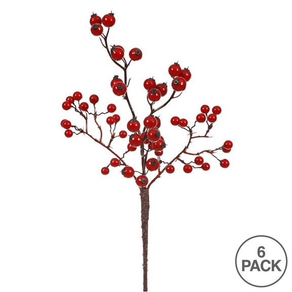 Vickerman 13 Red/Burgundy Berry Pick Outdoor 6/Bg