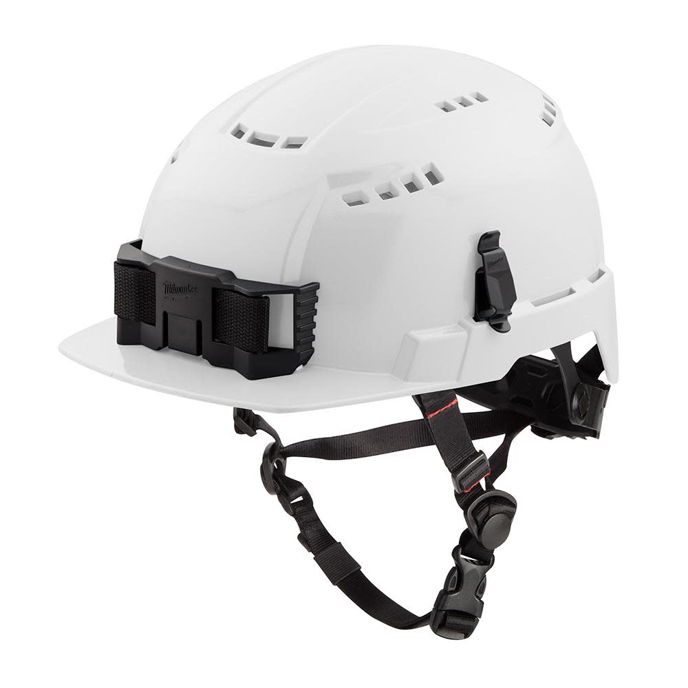 Milwaukee White Front Brim Vented Helmet with BOLT Class C ;