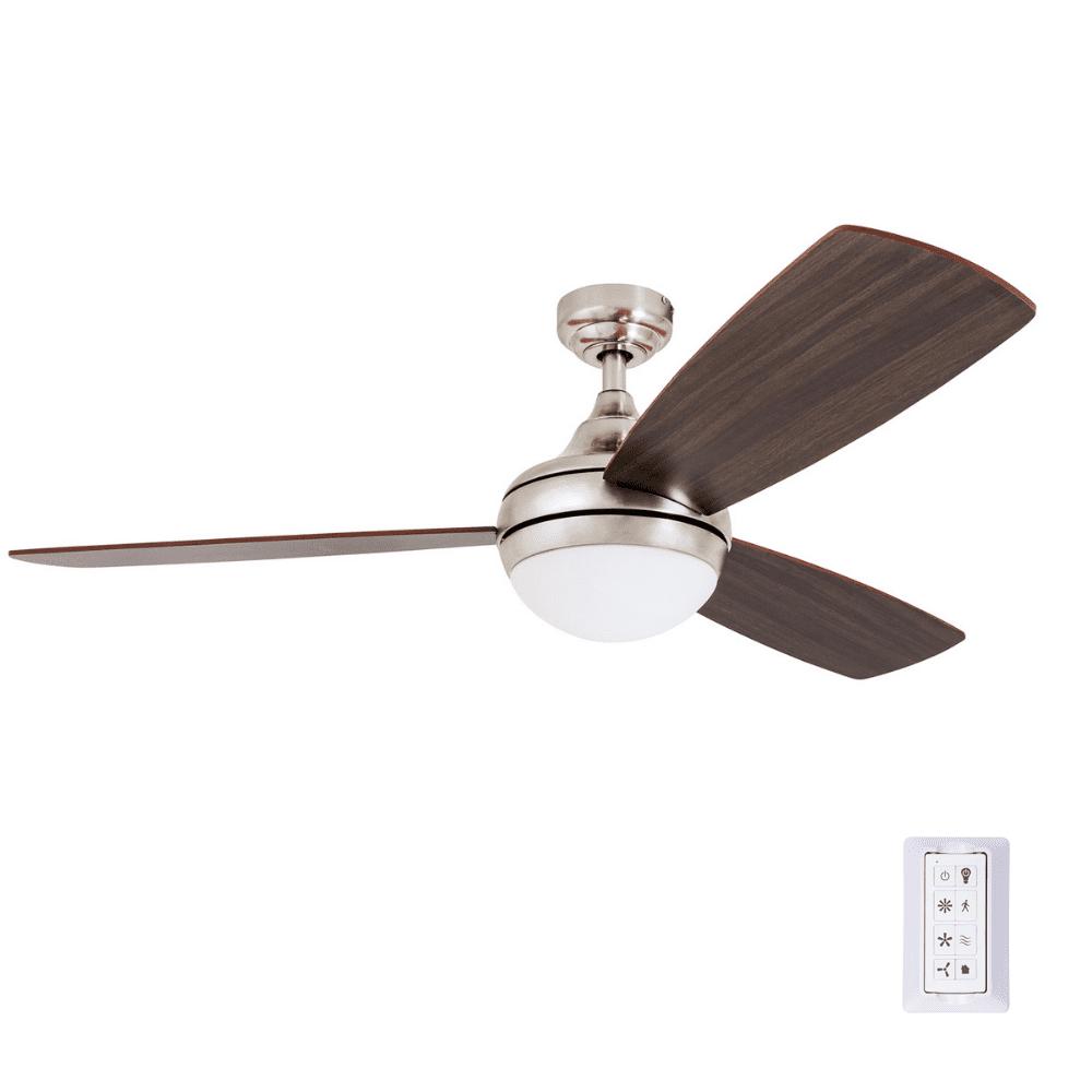 Prominence Home 52 Calico Brushed Nickel， Integrated LED Remote