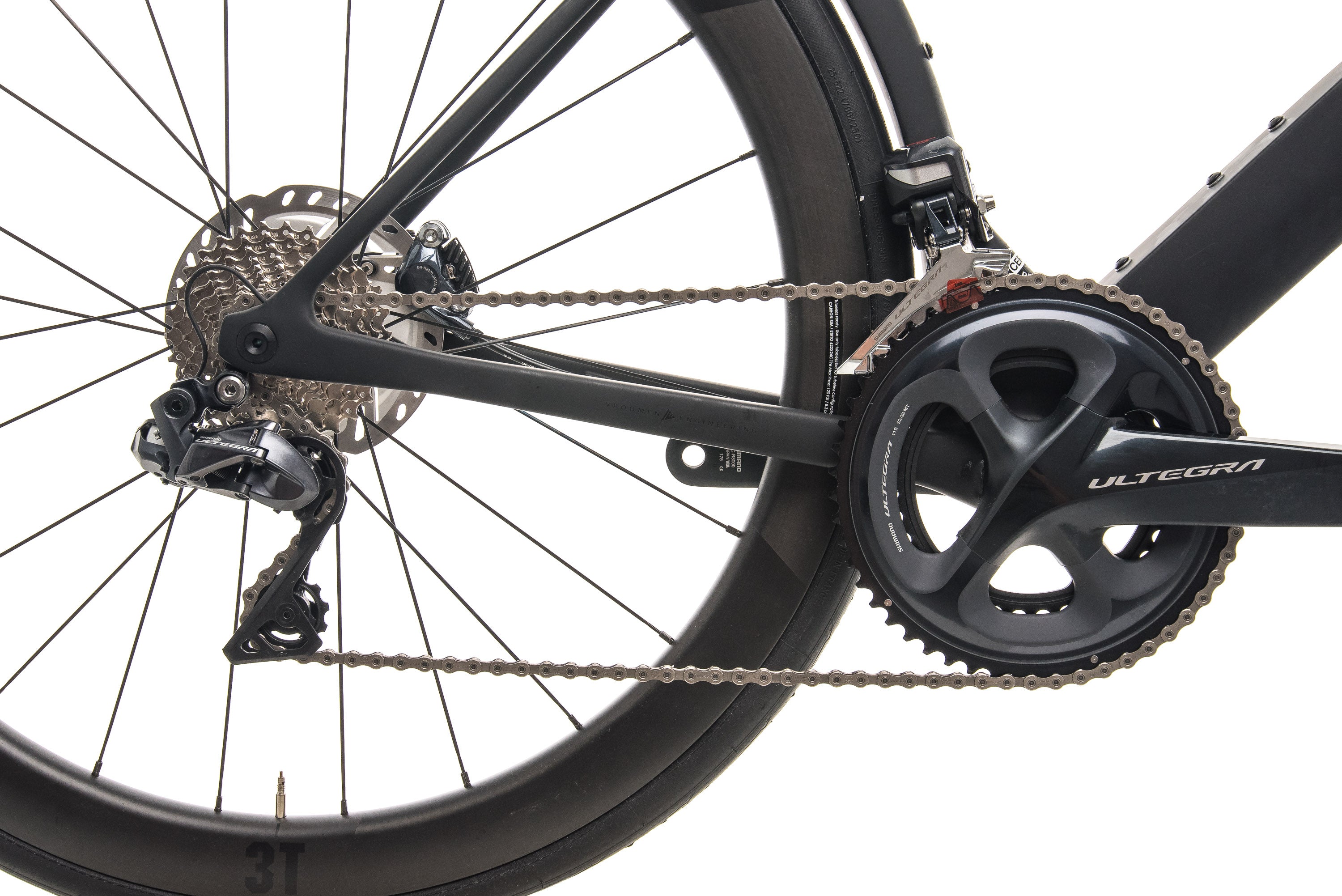 3T Strada Due Team Stealth Ultegra Di2 Road Bike - 2020, X-Large