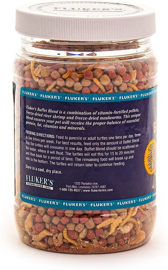 Fluker's Buffet Blend Aquatic Turtle Food， 12-oz