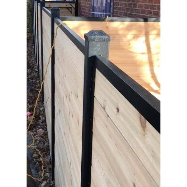 Slipfence 1 in. x 1.5 in. Aluminum Cap Rail for Top of Horizontal Slip Fence System SF2-HCR84 -2