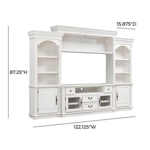 Copper Grove Cantaura White Entertainment Center