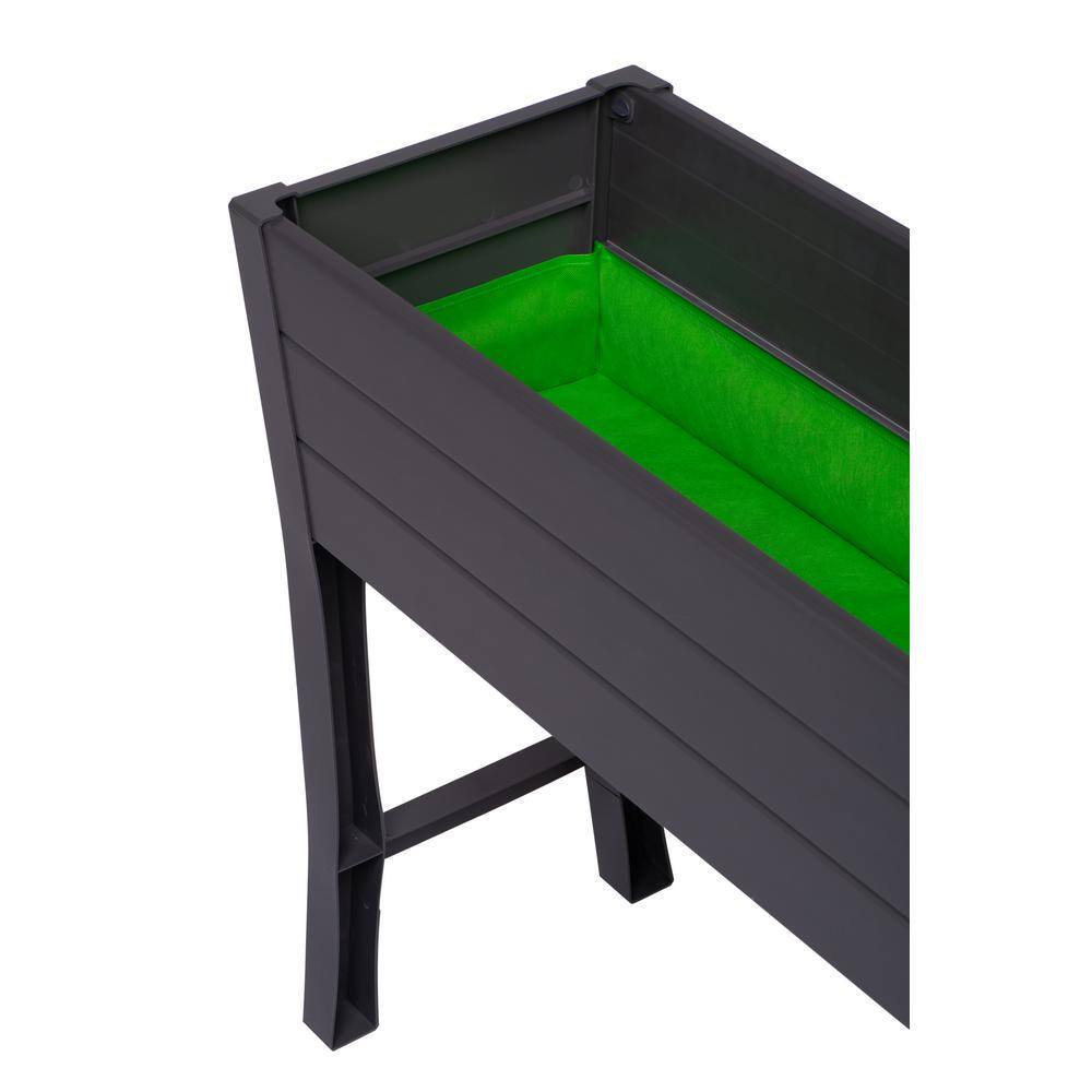 Nuvue Gray Vinyl Elevated Garden Box 26021