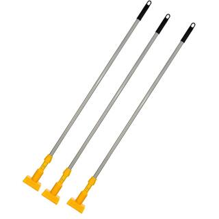 Alpine Industries 55 in. Jaw-Style Fiberglass Mop Handle in Gray (3-Pack) 444-3-3PK