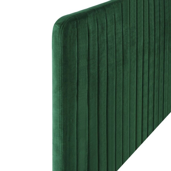 Milenna Channel Tufted Performance Velvet King/California King Headboard - - 33939535