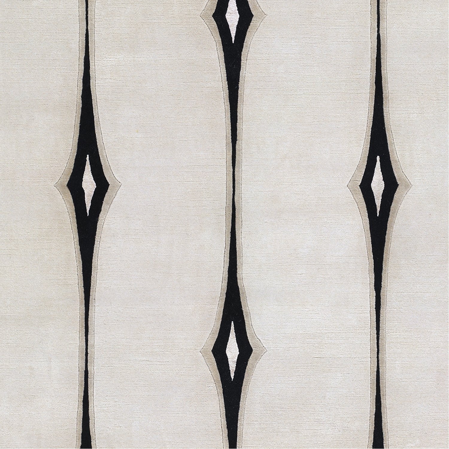 Luminous Collection Wool Area Rug in Jet Black and Khaki design by Candice Olson